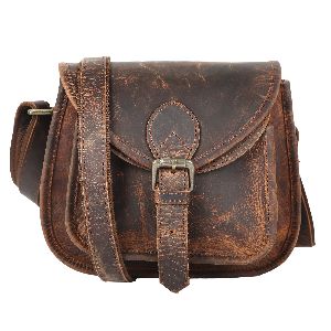 ladies leather sling bag