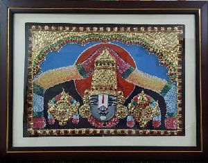 Balaji Face 22 Carat Gold Foil Paintings