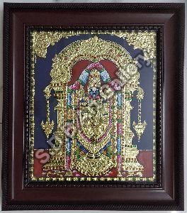 BALAJI TANJORE PAINTING 22 CARAT GOLD FOIL 12 X 15 INCH