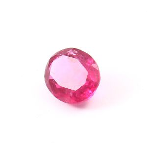 Natural Ruby Lite Tourmaline Faceted Gemstone