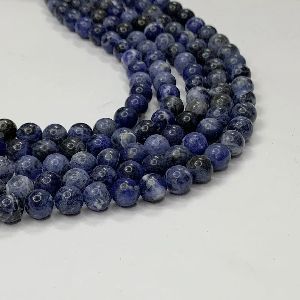 Natural Sodalite Round Shape 16 Inch Strand Smooth Polish Stone Beads