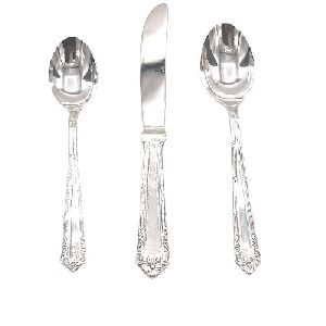 Silver Spoon and Knife Set