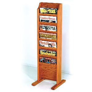 Wooden Magazine Stand