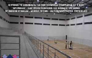 Badminton Court construction
