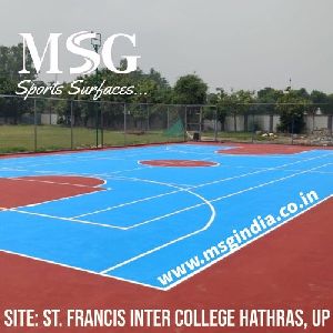 Synthetic Acrylic Basketball Court Floorings