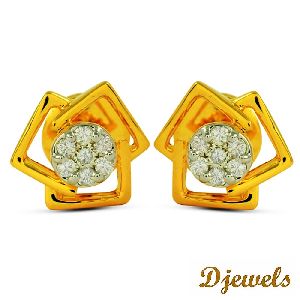 Earring Studded with Natural Diamond