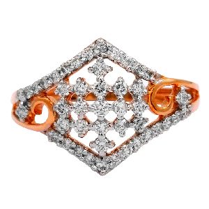 Ring Studded with Natural Diamond 100% Hallmarked Diamond Ring for Women's