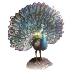 Fiber Peacock Statue