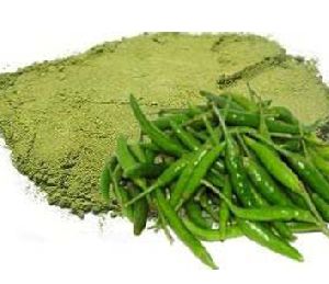 dehydrated green chilli powder