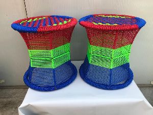 Cane Stool Mudha Sitting / Chair for Indoor/Outdoor