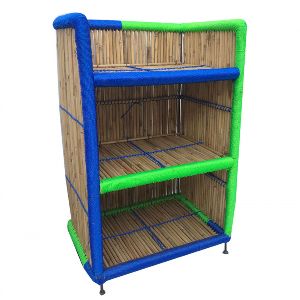 Handcrafted Bamboo Shoe Rack/ Stand/ Shelf For Outdoor/Indoor Use &amp;ndash; Medium Size