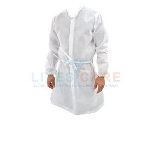 Disposable Front Opening Gown With Collar