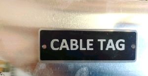 Aluminum Engraved Cable Tag