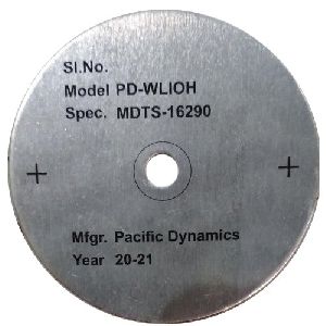 Circle Aluminum Nameplate