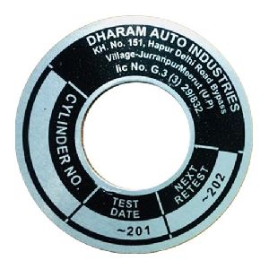 CNG Circle Aluminum Nameplate