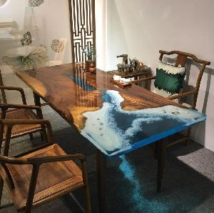 Epoxy dining table