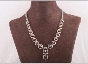 Round Designer Diamond Necklace