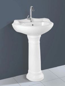 Ceramic Accent Pedestal Wash Basin