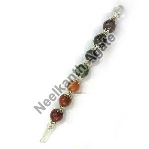 Seven Chakra Agate Stone Ball Stick