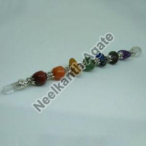 Seven Chakra Agate Stone Tumble Stick