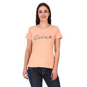 Love Peach Regular T-Shirts
