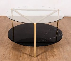 Glass & Marble Top Table