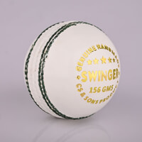 Swinger White Leather Cricket Ball