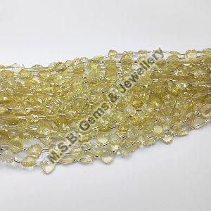 Attractive Lemon Topaz Heart Shape 10mm Faceted Beads