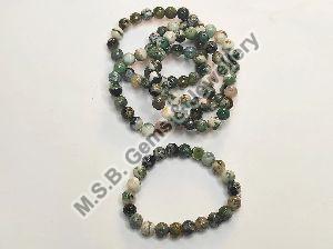 Moss Agate 8 to 8mm Handmade Crystal Stone Beads