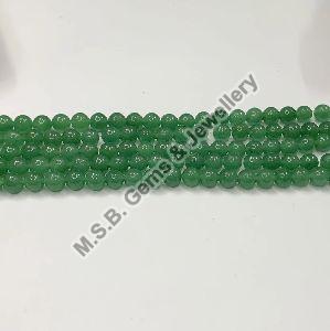 Natural Green Aventurine Round Shape 16 Inch Strand Smooth Polish Stone Beads