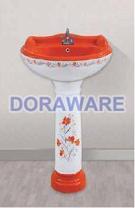 Ceramic Star Gold Sticker Vitrosa Wash Basin Set