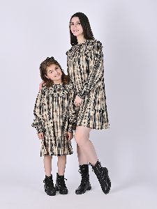 Mother and Daughter Amia Plaid Mini Dress