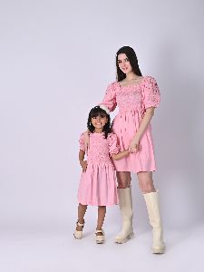Mother and Daughter Ballet Baby Pink Dress
