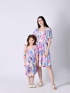 Mother and Daughter Fiona Tie Dye Dress