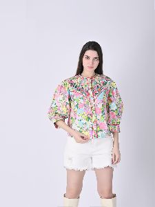 Womens Elesia Embroidery Blouse