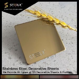 SS PVD Gold Mirror Sheets