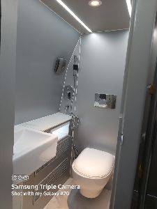 Vanity van with Toilet Bathrooms and