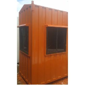 600 Kg MS Portable Security Cabin, Shape : Rectangular