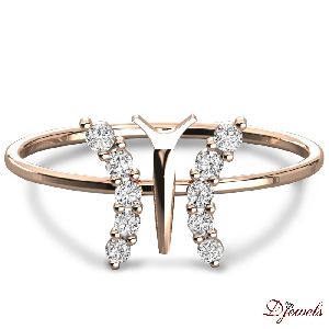 Diamond Ring With IGI &amp;amp;amp;amp; Ingemco Certification for Women's Solid Gold Daily Wear Diamond Ring