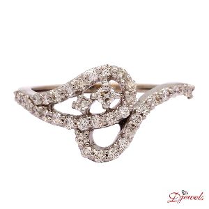 White Gold Rings Hallmarked & Certified Diamond Ring