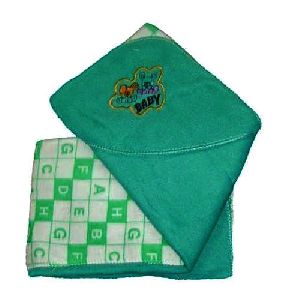 Green Baby Hooded Blanket