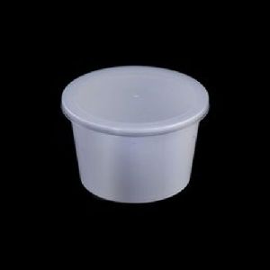 500 ml White Plastic Round Container