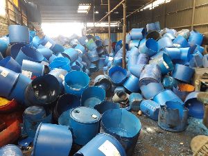 HDPE BLUE DRUMS REGRINED CHIPS