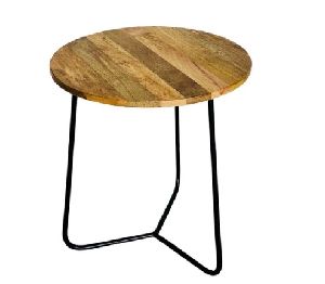 SS1227 Wooden Iron Side Table