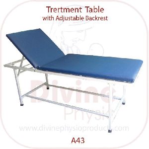 Adjustable Backrest Treatment Table