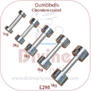 Chromium Coated Dumbbells