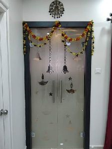 Pooja Room Glass Door