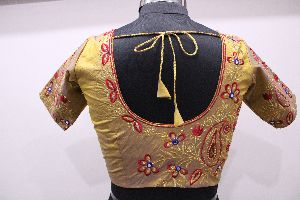 unstitched embroidery blouse piece