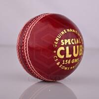 Special Club Red Leather Cricket Ball