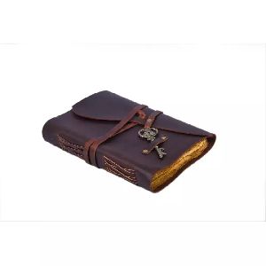 Genuine Leather Bound Journal Diary with Key